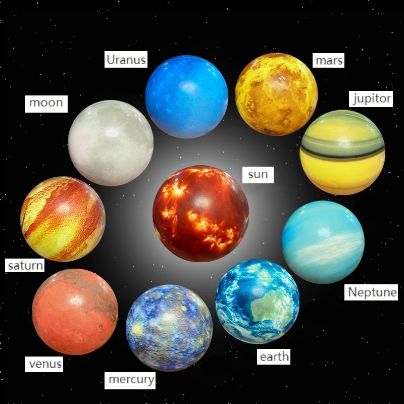 Solar System Bouncy Ball Montessori Toy – 8 Planets Sensory Learning Educational Science Game - Image 2