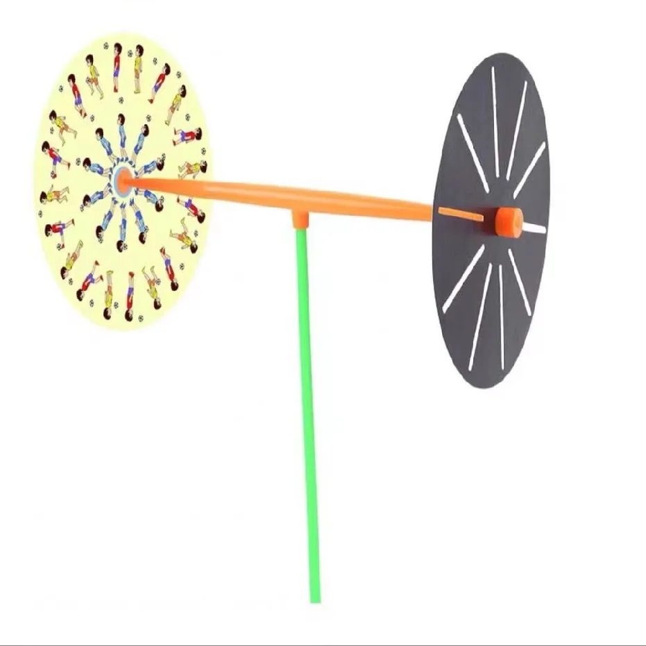 STEAM Mirror Animation Science Kit – Phenakistoscope Visual Persistence Experiment Toy for Kids - Image 4