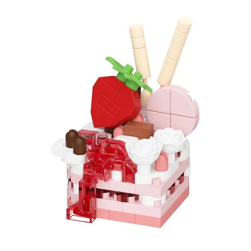 DIY Mini Cake Dessert Building Blocks – Creative Food Model Toy Birthday Gift for Kids - Image 5