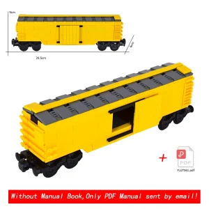 Creative City Yellow Truck Building Blocks – MOC Expert Construction Vehicle DIY Toy for Kids