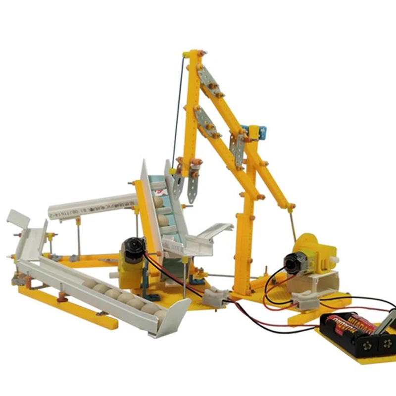 STEM Conveyor Belt System Building Set – Educational Physics Technology Assembly Toy for Kids - Image 2