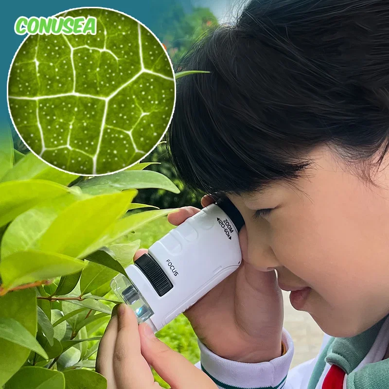 Portable Kids Microscope Science Kit – Biological Learning Educational Lab Toy Gift - Image 2